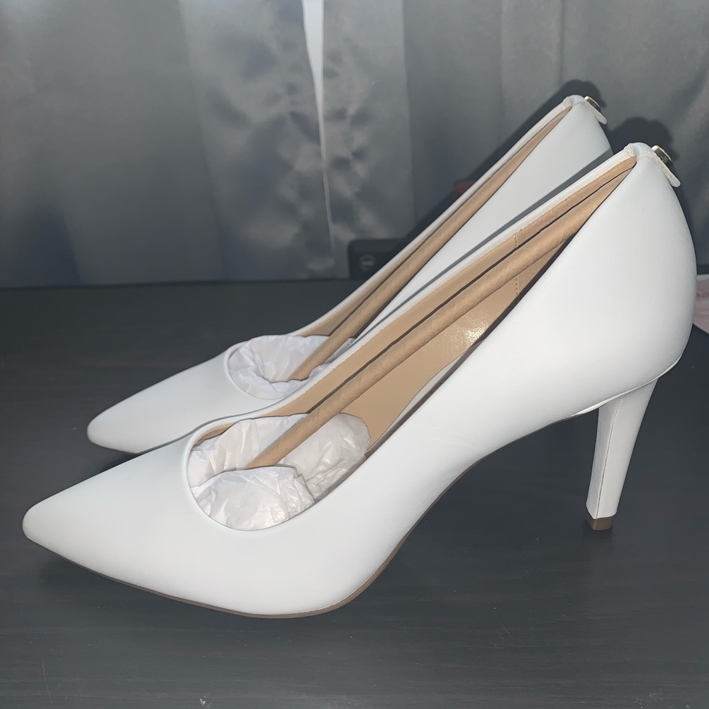 Michael Kors white heels